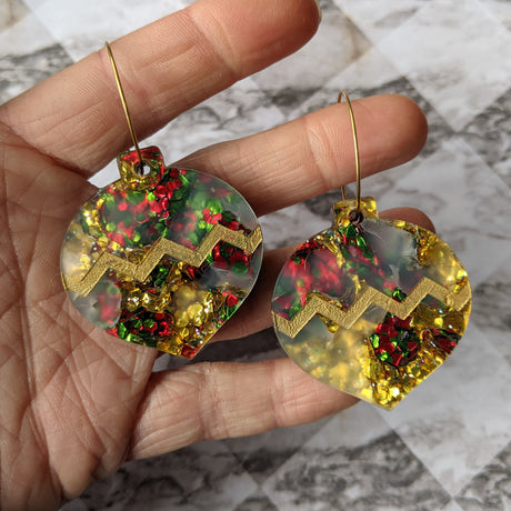 Xmas Bauble Earrings