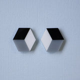 Little Cube Acrylic Stud Earrings