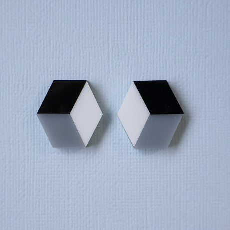 Little Cube Acrylic Stud Earrings