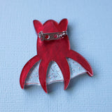 Vampire Squid Acrylic Brooch