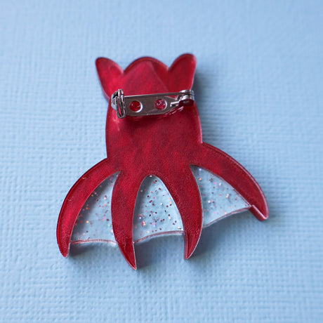 Vampire Squid Acrylic Brooch