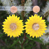 Swamp Everlasting Native Flower Acrylic Earrings