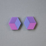 Little Cube Acrylic Stud Earrings