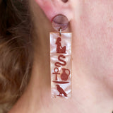 Hieroglyphic Earrings