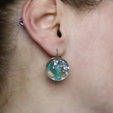 Recycled Acrylic Earring: Small French Hooks. Collection 01 Pair 03