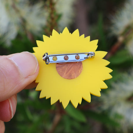 Swamp Everlasting Native Flower Brooch