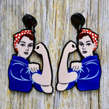 Rosie the Riveter Earrings