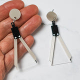 Drawing Compass Earrings