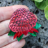 Waratah Native Flower Brooch