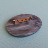 Anglerfish brooch back view