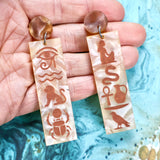 Hieroglyphic Earrings