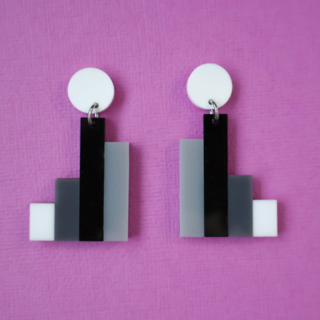 Column Graph Acrylic Earrings