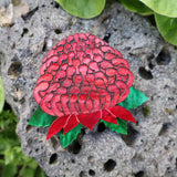 Waratah Native Flower Brooch