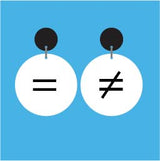 Equation and Math Symbol Acrylic Earrings - Assorted