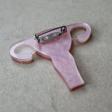 Uterus Acrylic Brooch