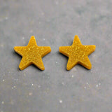 Yellow Star Studs