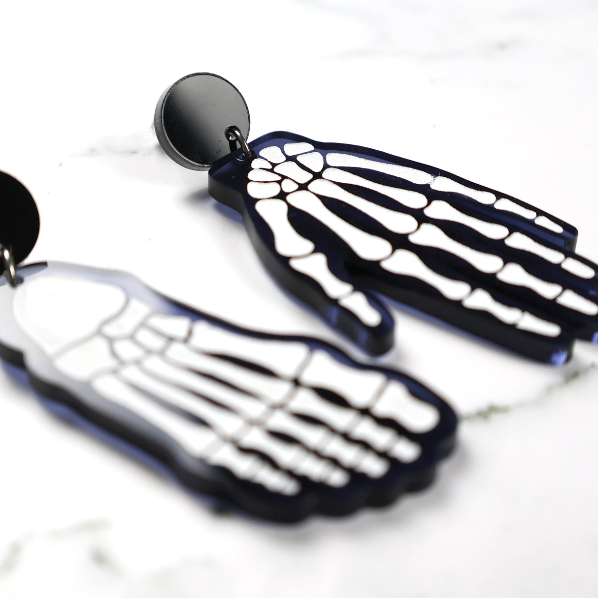 X-Ray Hand and Foot Earrings