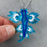 Blue Dragon Sea Slug Pendant Necklace