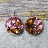 Recycled Acrylic Earring: Small French Hooks. Collection 01 Pair 03