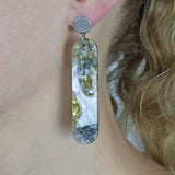 Recycled Acrylic Earrings 'Dusky Petals' Collection. Pair 11