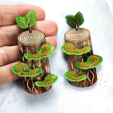 Polypore (Shelf Fungi) Earrings