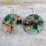 Recycled Acrylic Earrings 'Enchanted Forest' Collection. Pair 8