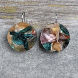 Recycled Acrylic Earrings 'Sunset Reef' Collection. Pair 13