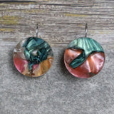 Recycled Acrylic Earrings 'Sunset Reef' Collection. Pair 15