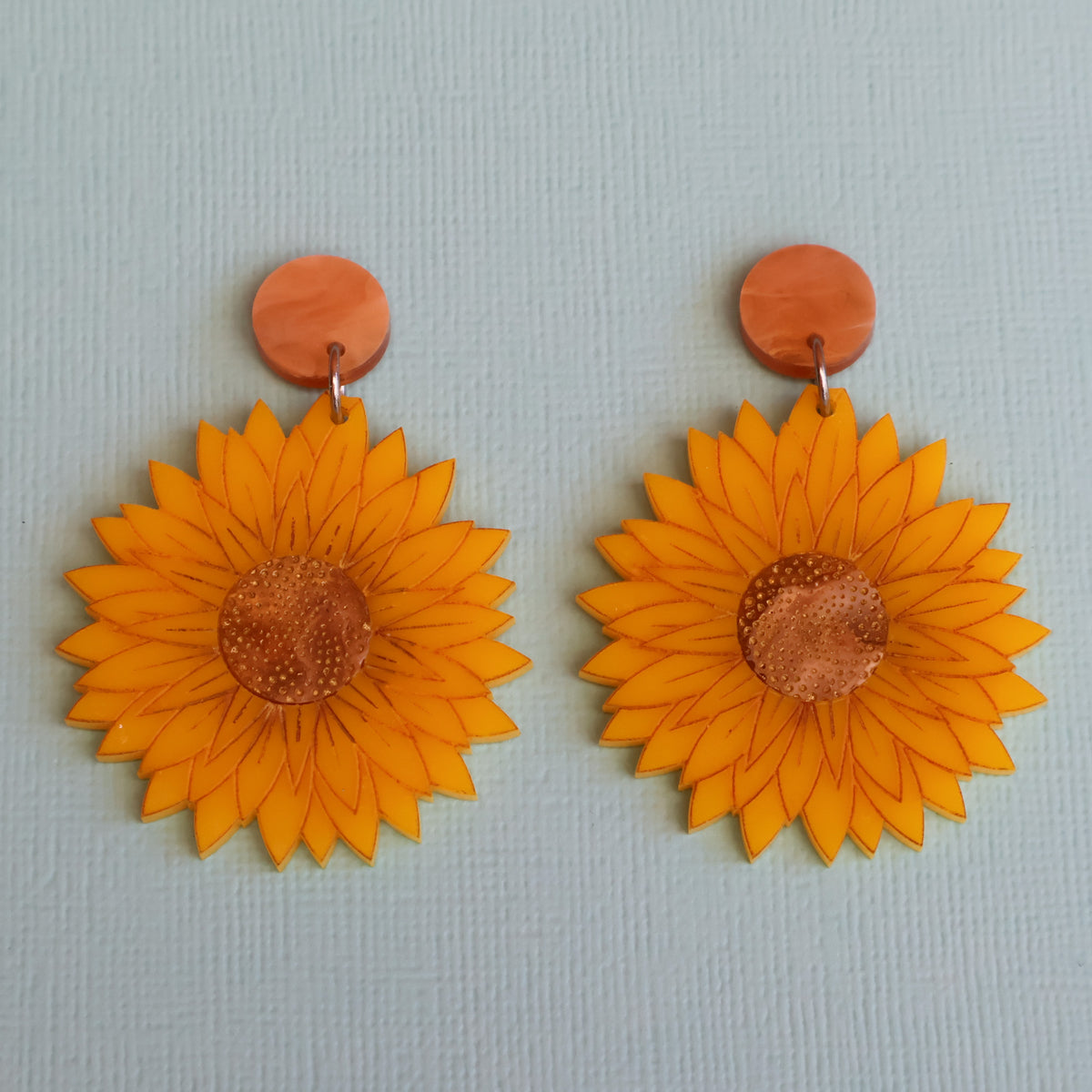 Swamp everlasting earrings closeup