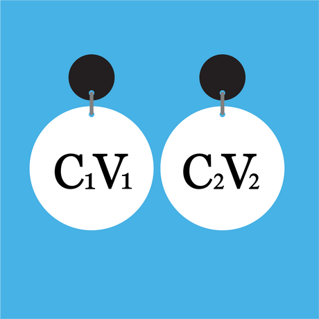 Equation and Math Symbol Acrylic Earrings - Assorted