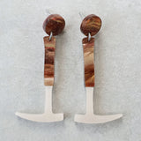 Fossil Hammer Earrings