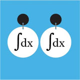 Equation and Math Symbol Acrylic Earrings - Assorted