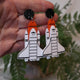 Space Shuttle Acrylic Earrings