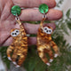 Hanging Sloth Acrylic Earrings