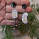 Closeup Video of Acrylic bacteria and virus earrings by Oh Pluto