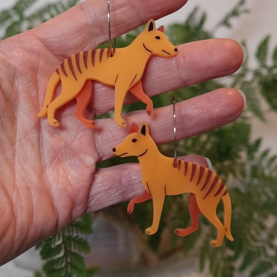 Thylacine (Tasmanian Tiger) Earrings