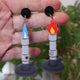 Asymmetrical Bunsen Burner Earrings