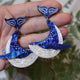 Humpback Whale Acrylic Earrings