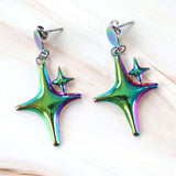 Rainbow Star Earrings