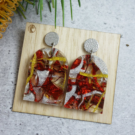 100% recycled plastic earrings